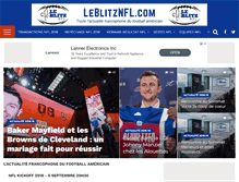 Tablet Screenshot of leblitznfl.com